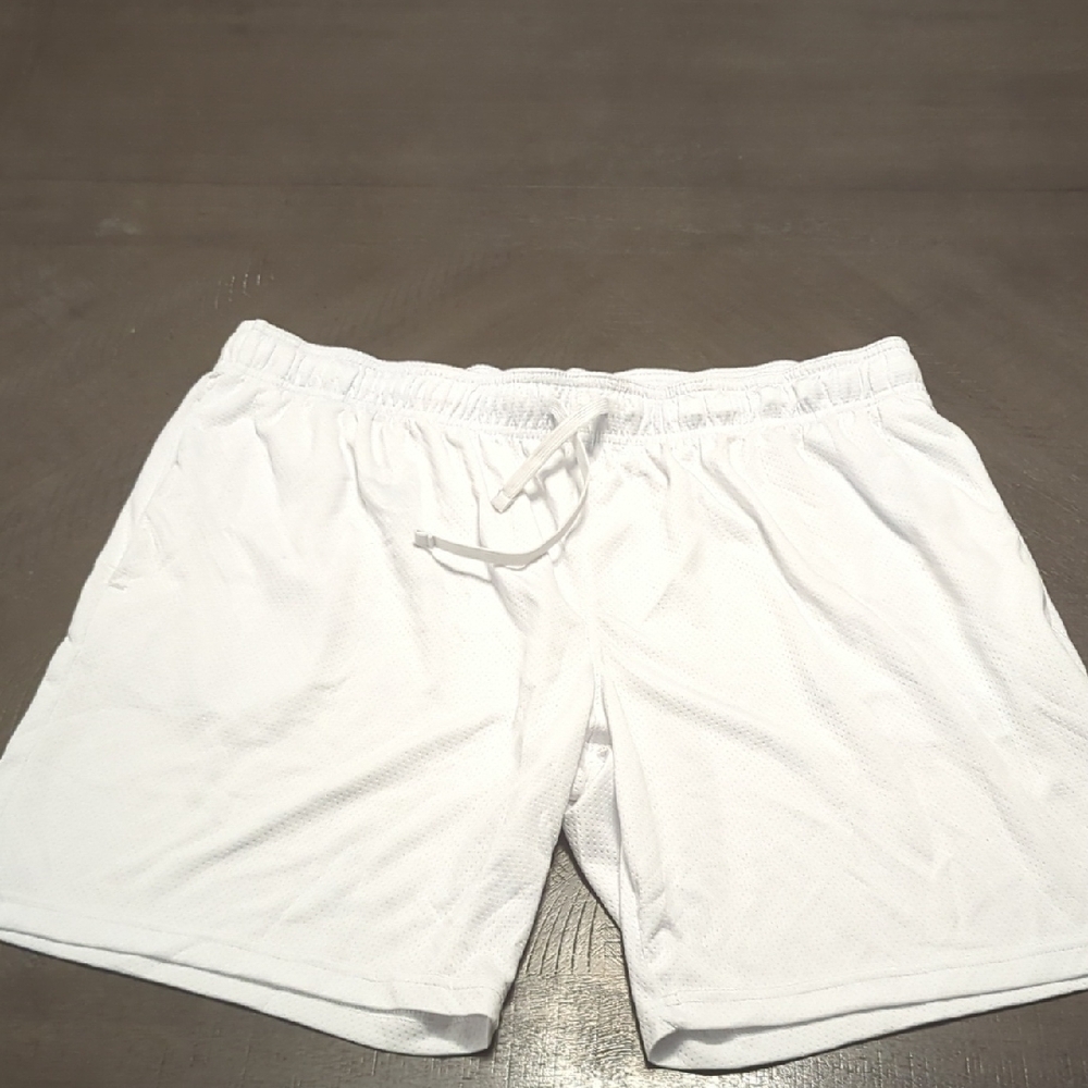 Athletic Works White Men's Athletic Shorts